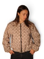 BOMBER TRAMA BEIGE